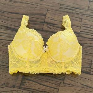 Victoria's Secret Lace Longline Corset Bra 32C